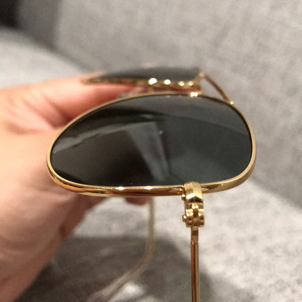 Ray Ban Kids Gold Frame Aviator Sunglasses - Picture 5 of 7